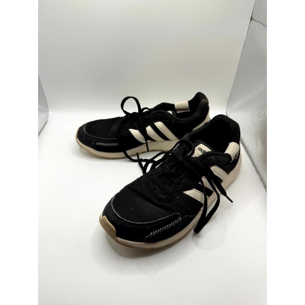Adidas Retrorun EH1859 Womens 6 Sneaker Core Black Low Top Lace Up Running Shoes
